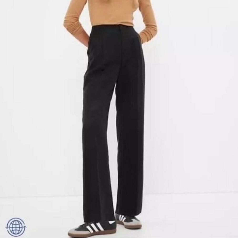 Gap Soft Suit Trouser - Black - Size 6P & 6 EUC high waist